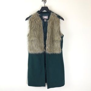 Love 21 | Long Fur Trim Vest